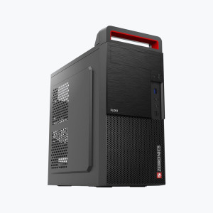 ZEBRONICS ZEB-186B FLOKI Case, Supports ATX/Micro ATX And Mini ITX Motherboard Support with an 80MM rear fan , USB 3:0